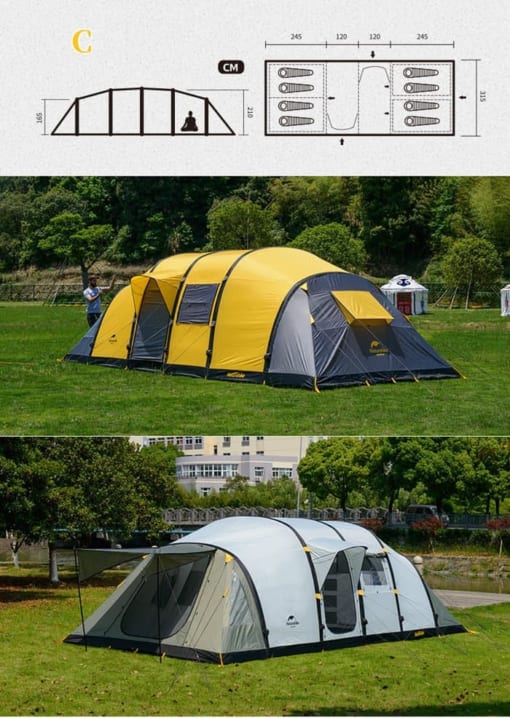 Lều cắm trại không tự bung